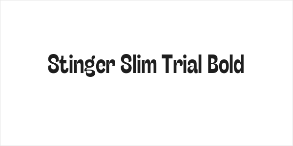 Stinger Slim Trial Bold Logo