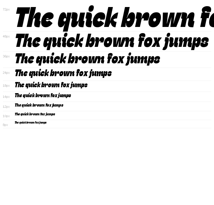 Stinger Slim Trial Heavy Italic Waterfall