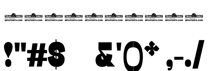 Stinger Slim Trial Heavy Font OTHER CHARS