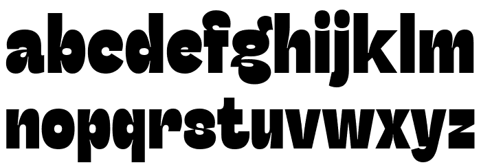 Stinger Slim Trial Heavy Font LOWERCASE
