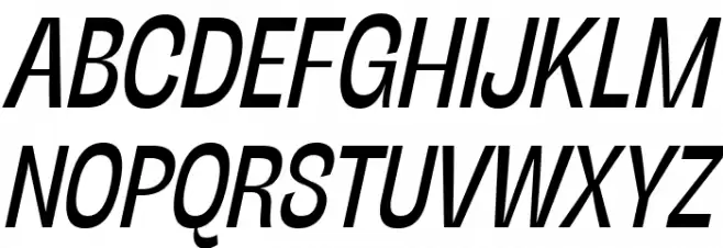 Stinger Slim Trial Italic Schriftart Groß