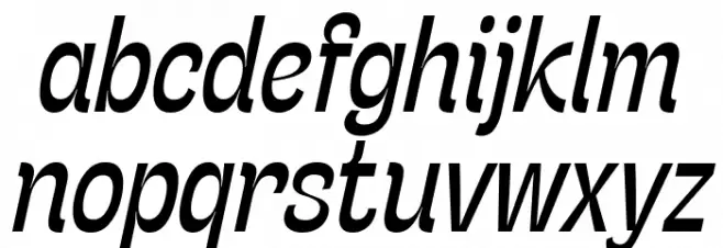 Stinger Slim Trial Italic フォント 小文字
