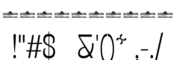 Stinger Slim Trial Light Font OTHER CHARS