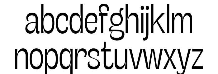 Stinger Slim Trial Light Font LOWERCASE