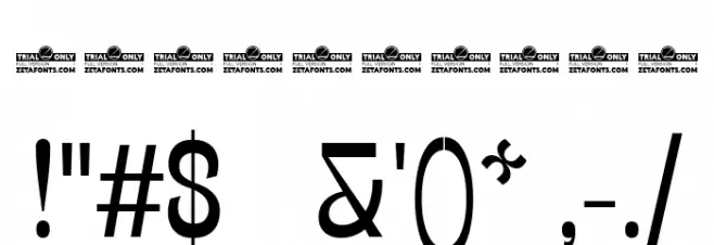 Stinger Slim Trial Regular Font OTHER CHARS