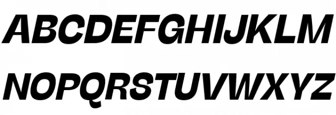 Stinger Trial Bold Italic Schriftart Groß