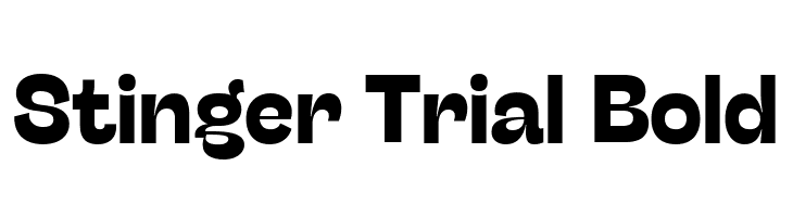 Stinger Trial Bold  لخطوط تنزيل