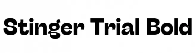 Stinger Trial Bold  免费字体下载