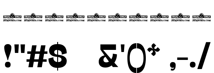 Stinger Trial Bold Font OTHER CHARS
