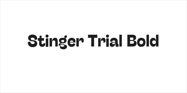 Stinger Trial Bold Logo