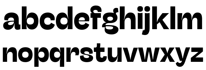 Stinger Trial Bold Font LOWERCASE