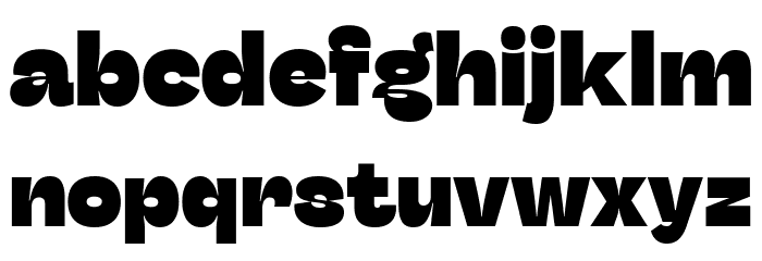 Stinger Trial Heavy Font LOWERCASE