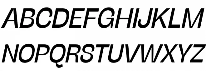 Stinger Trial Italic Schriftart Groß