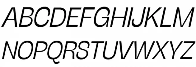 Stinger Trial Light Italic Fuentes MAYÚSCULAS