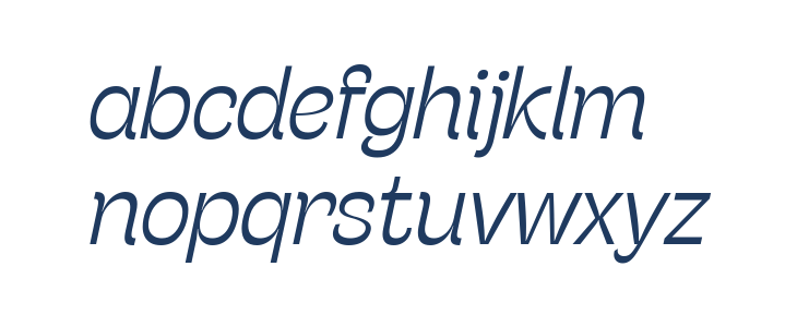 Stinger Trial Light Italic Lowercase