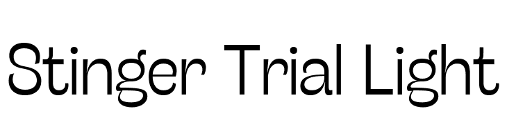Stinger Trial Light  font caratteri gratis