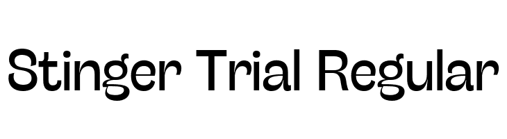 Stinger Trial Regular  Free Fonts Download