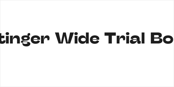 Stinger Wide Trial Bold Logo