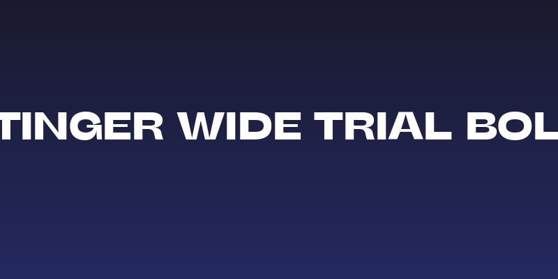 Stinger Wide Trial Bold Social Header