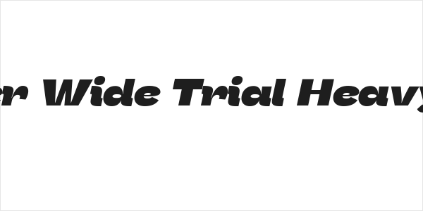 Stinger Wide Trial Heavy Italic Logo