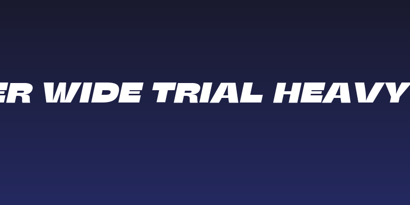 Stinger Wide Trial Heavy Italic Social Header