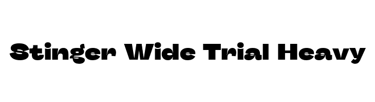 Stinger Wide Trial Heavy  Free Fonts Download