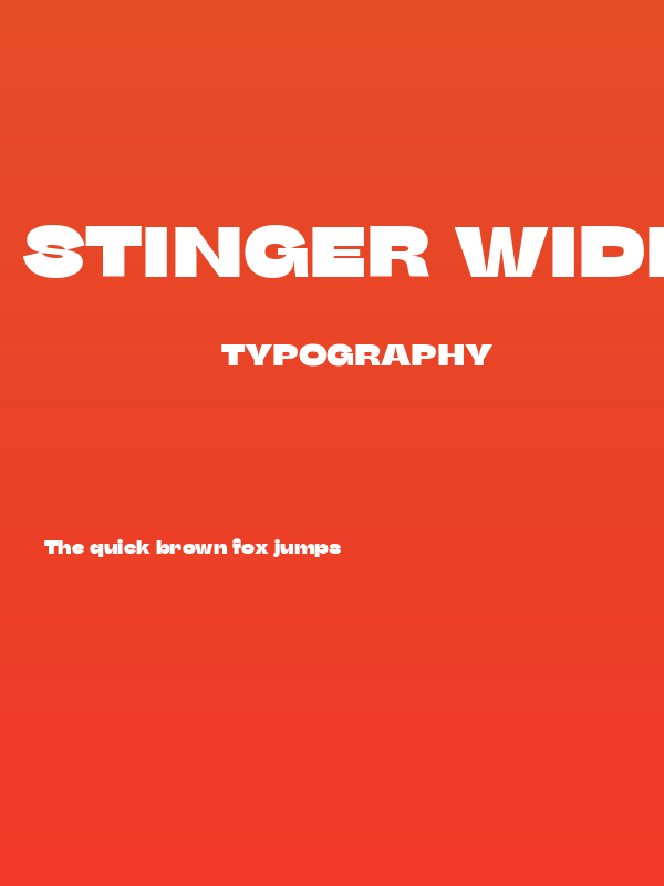 Stinger Wide Trial Heavy Poster