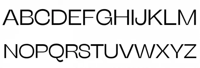 Stinger Wide Trial Light Schriftart Groß