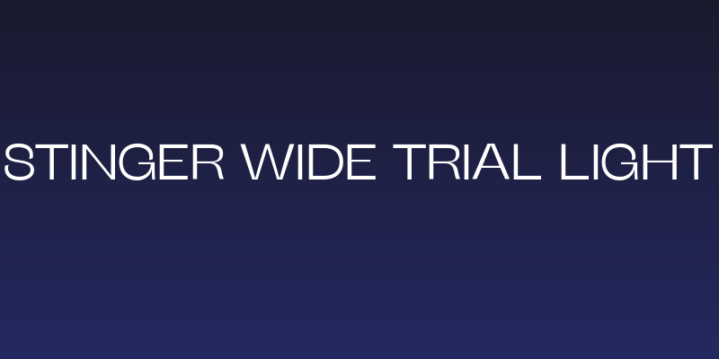 Stinger Wide Trial Light Social Header
