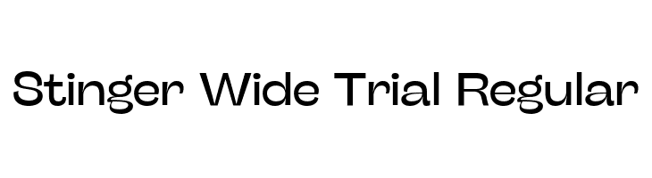 Stinger Wide Trial Regular  les polices de caractères gratuit tlcharger