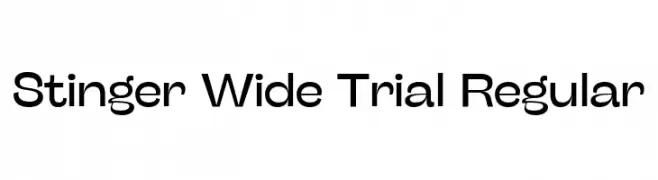 Stinger Wide Trial Regular  Free Fonts Download