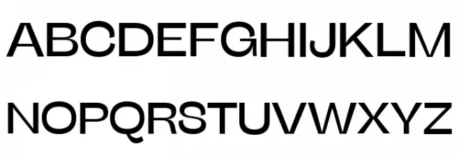 Stinger Wide Trial Regular Schriftart Groß