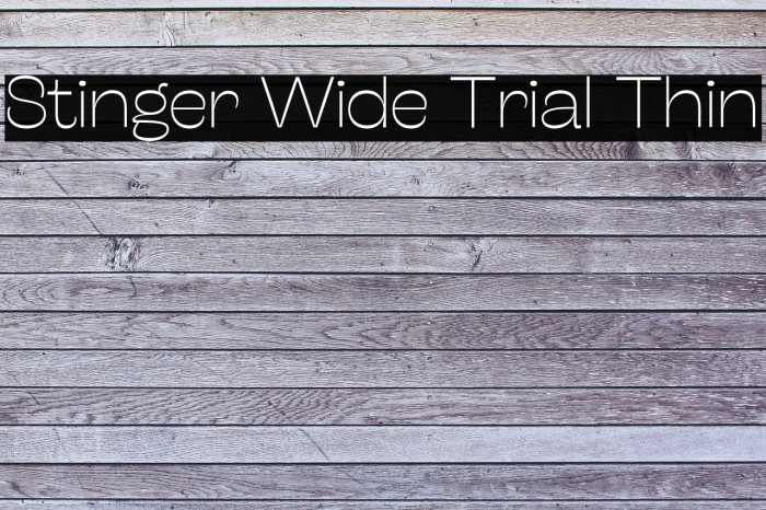 Stinger Wide Trial Thin Example 2