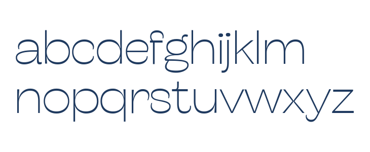 Stinger Wide Trial Thin Lowercase