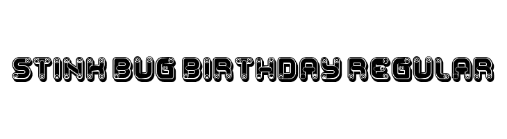 Stink Bug Birthday Regular  Скачать бесплатные шрифты