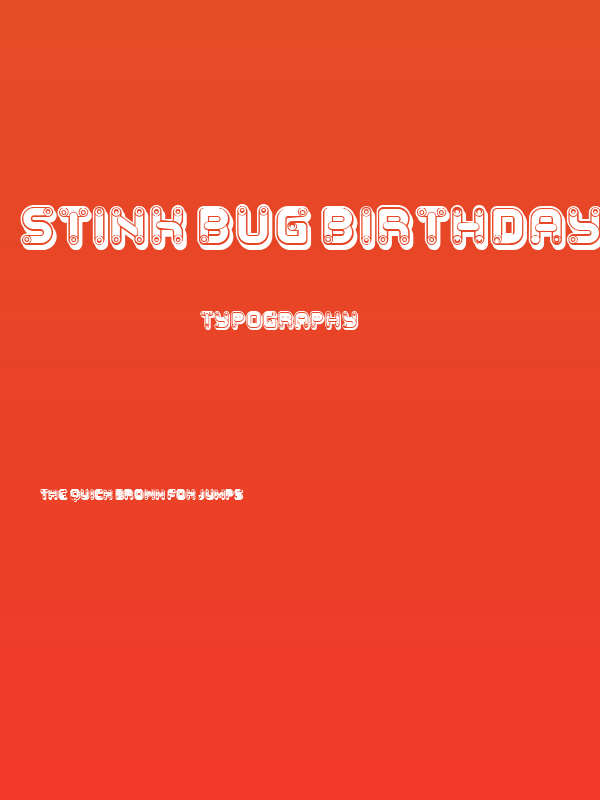 Stink Bug Birthday Regular Poster