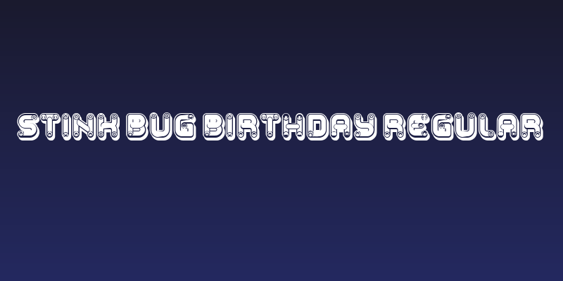 Stink Bug Birthday Regular Social Header
