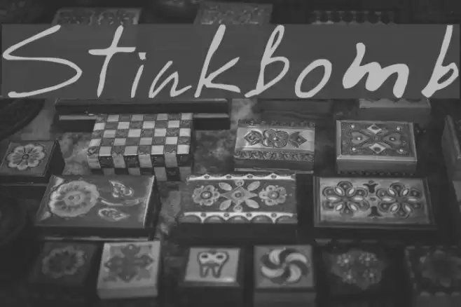StinkBomb Font examples