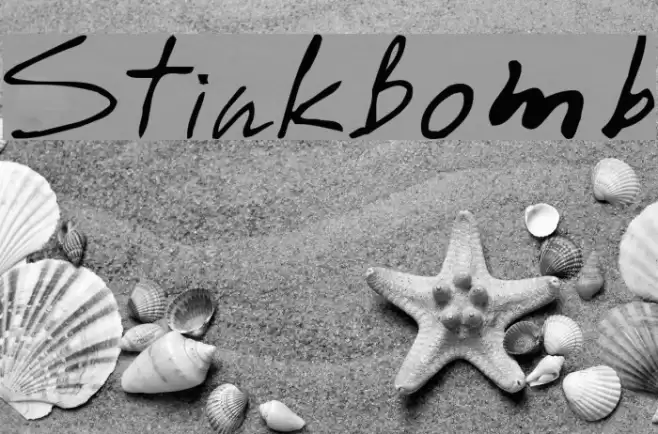 StinkBomb Font examples
