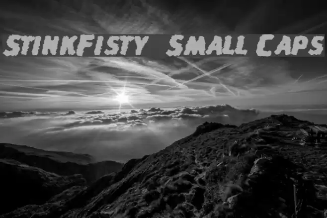 StinkFisty  Small Caps Font examples
