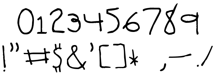 Stinkerella & Stinkzilla Font OTHER CHARS