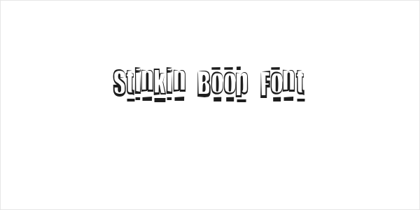 Stinkin Boop Font Logo