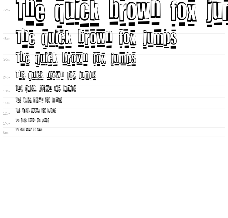 Stinkin Boop Font Waterfall