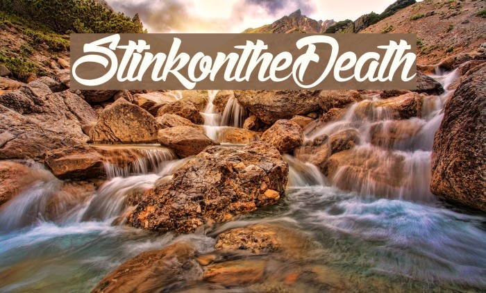 StinkontheDeath Font examples