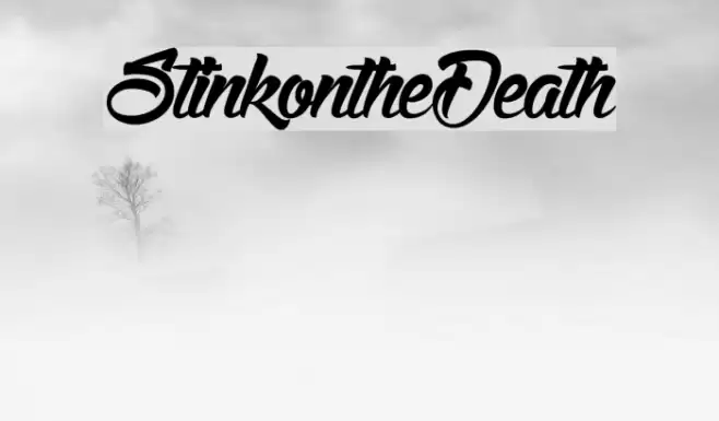 StinkontheDeath Font examples