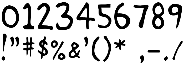 Stinky Kitty Font OTHER CHARS