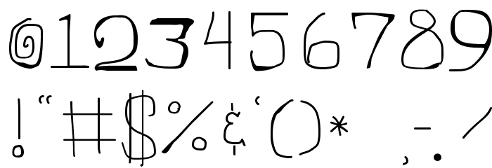 Stinky Font OTHER CHARS