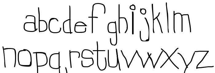 Stinky Font LOWERCASE