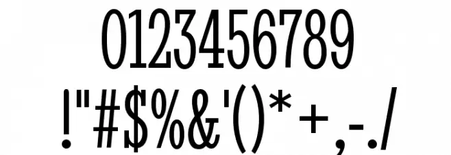 Stint Ultra Condensed Font OTHER CHARS