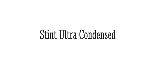 Stint Ultra Condensed Logo
